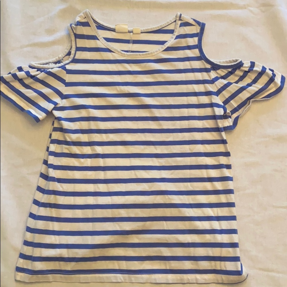 Blue and White Stripped Shirt